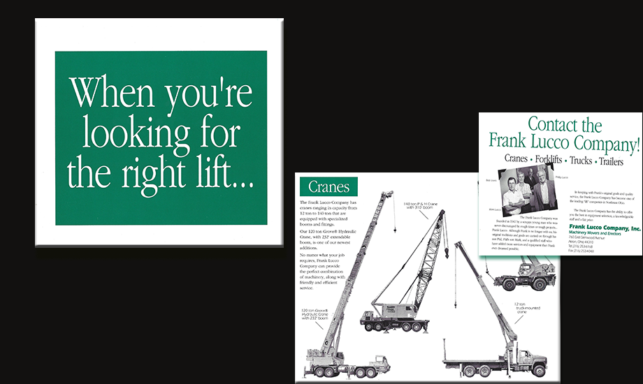 Created for a crain and forklift company