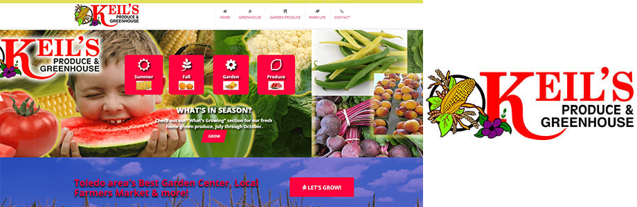 Keils Produce and Greenhouse website