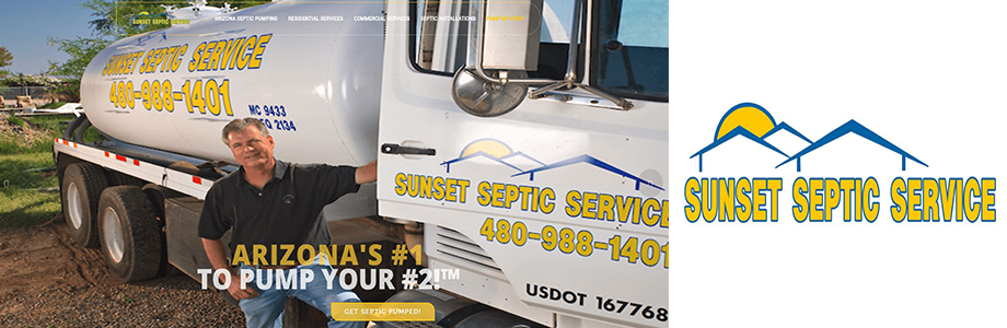 Sunset Septic Service website Gilbert AZ